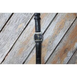 Vintage 1968 Seiko Automatic Mens Silver Watch W/daydate & Gold accents